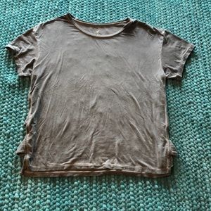 American Eagle Short Sleeve Cutout Top